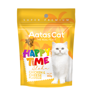 Aatas Cat Happy Time Aloha Chicken & Cheese 60g (4 Packs)